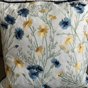Levtex Navy Feather-Filled Decorative Pillow